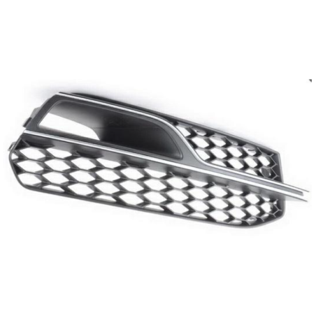 GRIGLIA PARAURTI ANTERIORE DESTRA APERTA CON MODANATURA ARGENTO AUDI A3 3DSPORTBACK 8V18VK8VA8VF 20122016 VERS S3S-LINE, AUDI A