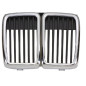GRIGLIA PARAURTI ANTERIORE CENTRALE CON CORNICE CROMATA BMW SERIES 3 E30 19831987, BMW SERIES 3 M40 19881990