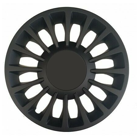 COPRICERCHIO 15 NERA LOGO NERO CON COVER E FREGIO IN RILIEVO SENZA LOGO