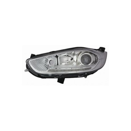 PROIETTORE SINISTRO LED H1,H7 CON PARABOLA CROMATA CON MOTORE CON LUCE DIURNA LED FORD FIESTA JD 20132017