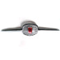 GRIGLIA CON BAFFI IN PLASTICA METALLIZZATA FIAT 500 F  L  R 19651975, FIAT 500 N 1957