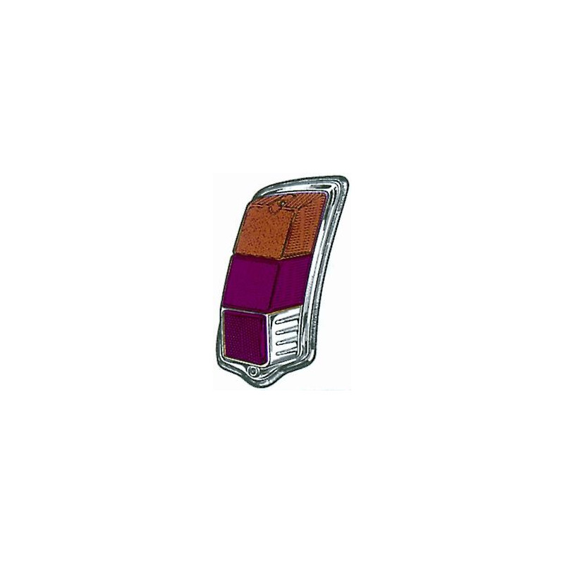 LENTE FANALE POSTERIORE DESTRA MODELLO STARS FIAT 500 F  L  R 19651975