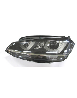 PROIETTORE SINISTRO LED XENON CON PARABOLA NERA CON MOTORE CON LUCE DIURNA LED VOLKSWAGEN GOLF VII 5G1 20132016, VOLKSWAGEN GOL