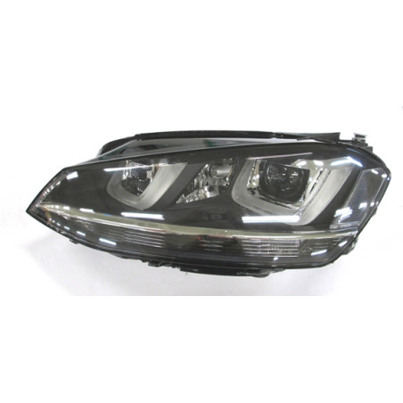 PROIETTORE SINISTRO LED XENON CON PARABOLA NERA CON MOTORE CON LUCE DIURNA LED VOLKSWAGEN GOLF VII 5G1 20132016, VOLKSWAGEN GOL