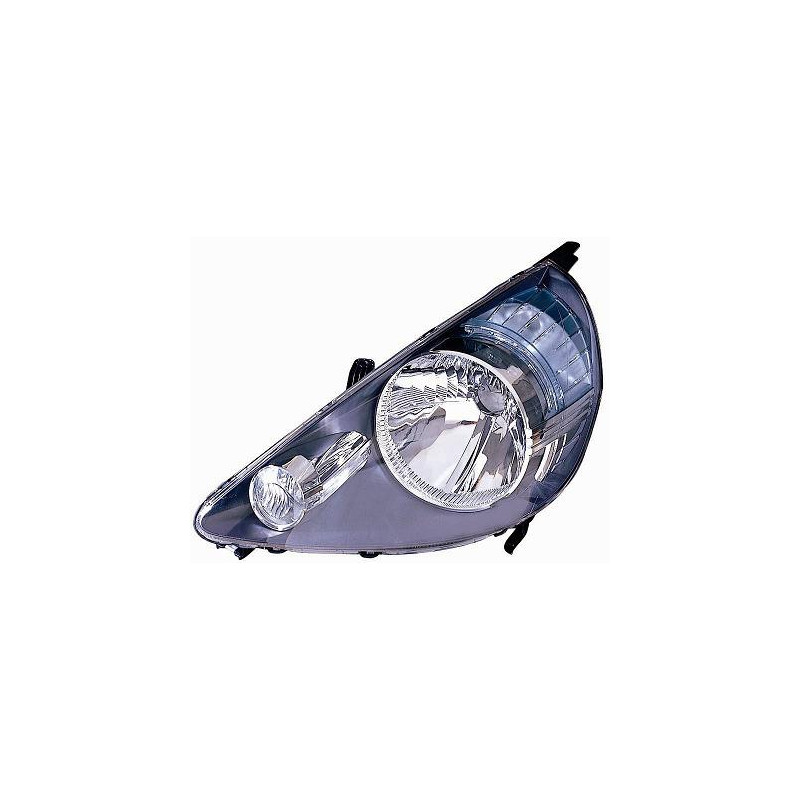 PROIETTORE DESTRO H4 CON PARABOLA NERA CON PREDISPOSIZIONE REGOLAZIONE ELETTRICA HONDA JAZZ GDGE3GE2 20012008 VERS 2005