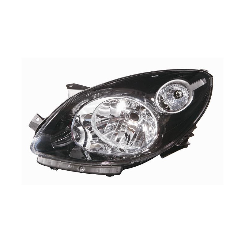 PROIETTORE DESTRO H4 CON PARABOLA NERA CON PREDISPOSIZIONE REGOLAZIONE ELETTRICA RENAULT TWINGO CN0 20072012