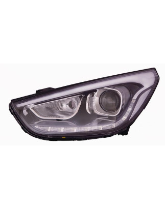 PROIETTORE DESTRO LED HIR PY21 CON PARABOLA NERA CON LUCE DIURNA LED HYUNDAI iX35TUCSON LMELELH 20102015
