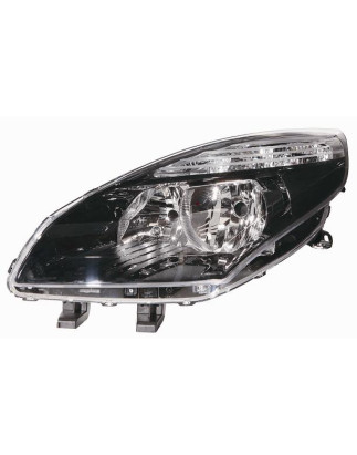 PROIETTORE DESTRO H7,H7 CON PARABOLA NERA CON PREDISPOSIZIONE REGOLAZIONE ELETTRICA RENAULT SCENICGRAND SCENIC JZ0JZ1 20092012