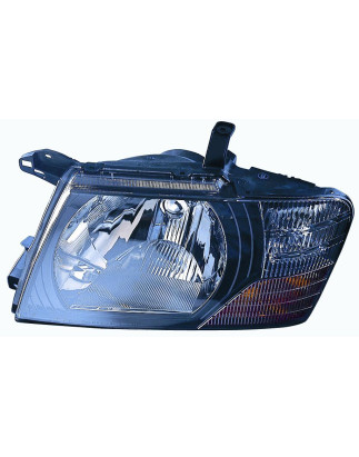 PROIETTORE SINISTRO H4 CON PARABOLA NERA CON PREDISPOSIZIONE REGOLAZIONE ELETTRICA MITSUBISHI PAJERO V6WV7W 20012007