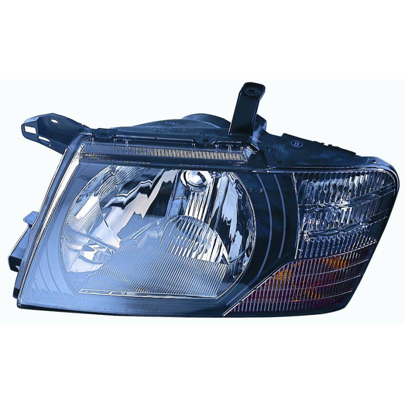 PROIETTORE SINISTRO H4 CON PARABOLA NERA CON PREDISPOSIZIONE REGOLAZIONE ELETTRICA MITSUBISHI PAJERO V6WV7W 20012007