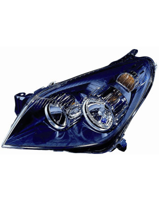 PROIETTORE SINISTRO H7,H1 TÜV CON PARABOLA NERA OPEL ASTRA H A04 20042010 VERS 2007