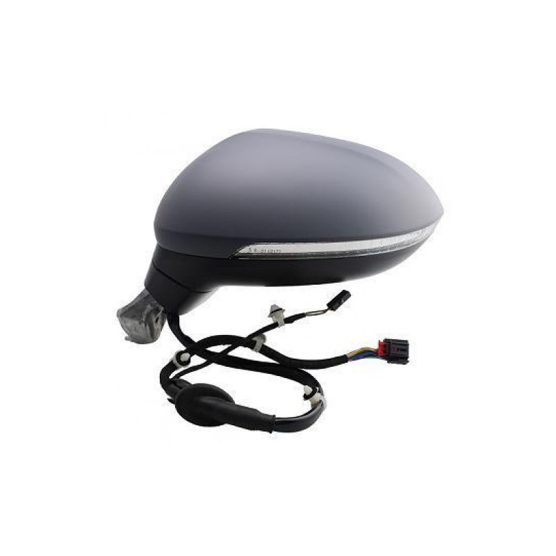RETROVISORE ELETTRICO SINISTRO 9+2 PIN CON PRIMER TERMICO ASFERICO CON FANALINO INTEGRATO CON LUCE DI CORTESIA CON LANE ASSIST 