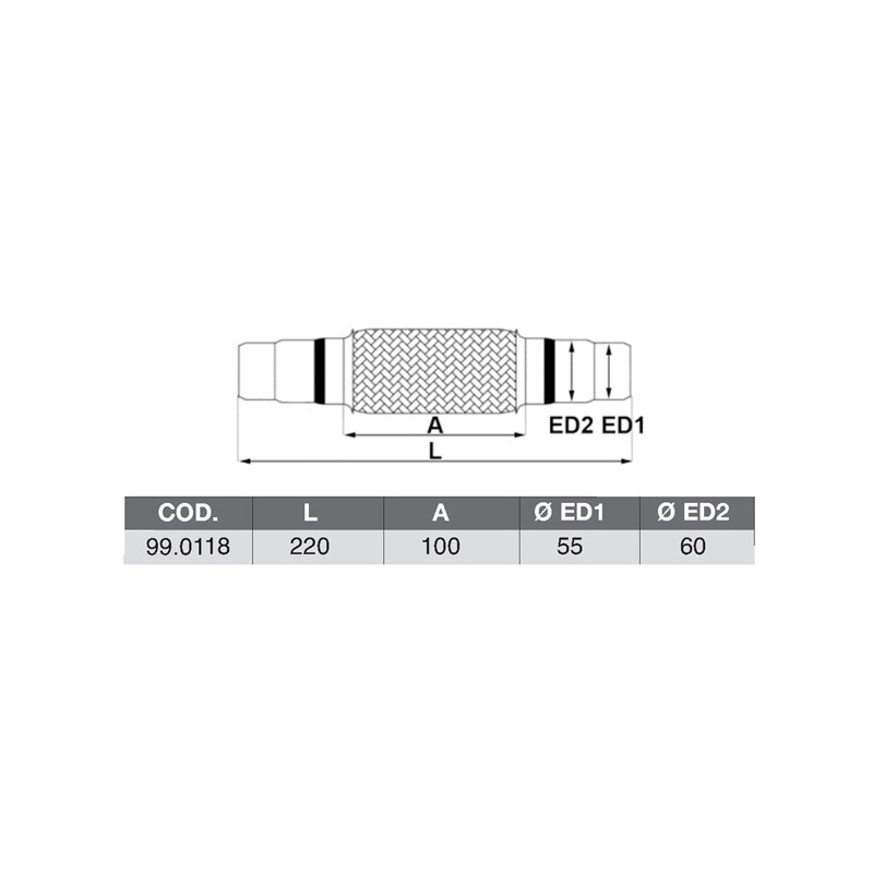 FLESSIBILE MM100 MOD BICONO 60 55