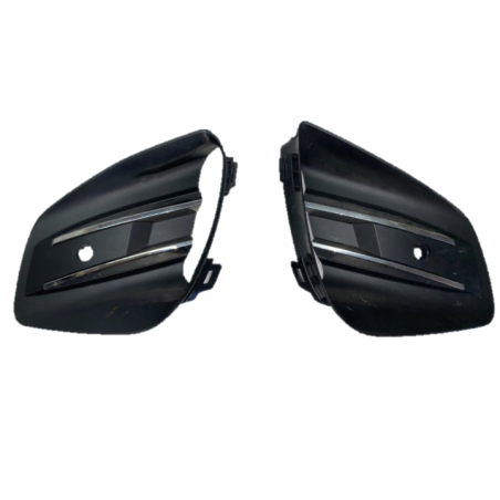 KIT GRIGLIE PARAURTI ANTERIORE DESTRASINISTRA NERE CSENSORE CON MODANATURA CROMATA RENAULT CLIO V B7 20192023