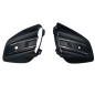 KIT GRIGLIE PARAURTI ANTERIORE DESTRASINISTRA NERE CSENSORE CON MODANATURA CROMATA RENAULT CLIO V B7 20192023