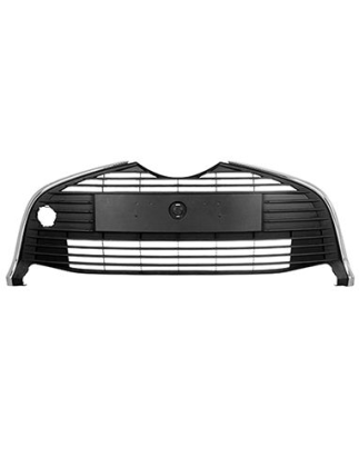 GRIGLIA PARAURTI ANTERIORE CENTRALE NERA CON CORNICE CROMATA TOYOTA YARIS III P13 20142017