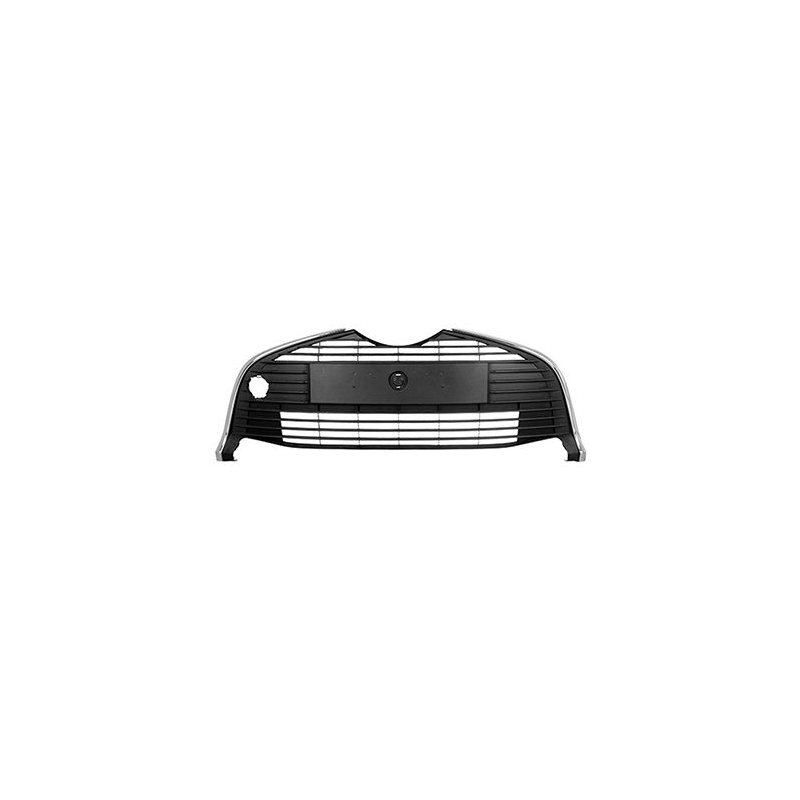 GRIGLIA PARAURTI ANTERIORE CENTRALE NERA CON CORNICE CROMATA TOYOTA YARIS III P13 20142017