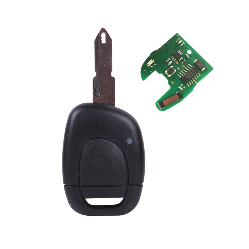 GUSCIO CHIAVE COMPLETO CON CHIP 46 ELECTRONIC BOARD TIPO FREQUENZA: 433MHZ RENAULT CLIO I B C575 357 19901994, RENAULT CLIO I B