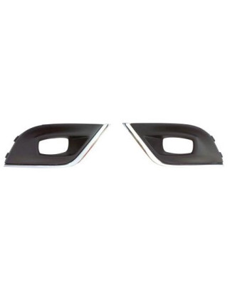 KIT GRIGLIE PARAURTI ANTERIORE DESTRASINISTRA CON SEDE FENDINEBBIA CON FORI PROFILO RENAULT CLIO IV BHKH 20162019