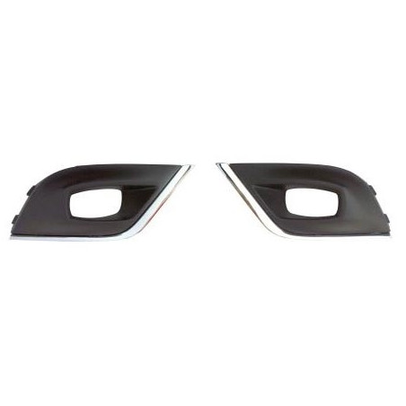 KIT GRIGLIE PARAURTI ANTERIORE DESTRASINISTRA CON SEDE FENDINEBBIA CON FORI PROFILO RENAULT CLIO IV BHKH 20162019