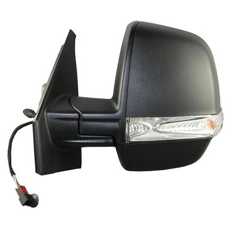 RETROVISORE MECCANICO SINISTRO NERO VETRO CONVESSO CON FANALINO INTEGRATO FIAT DOBLO 263 20092015, FIAT DOBLO 263 2015202  OPEL