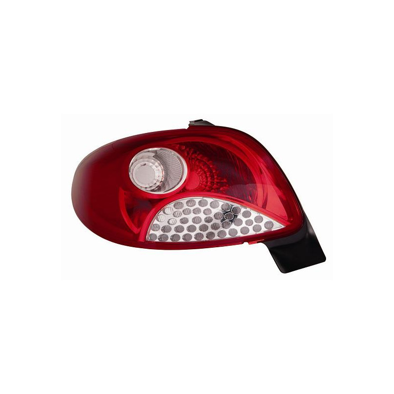 FANALE POSTERIORE DESTRO BIANCOROSSO SENZA PORTALAMPADA MODELLO VISTEON PEUGEOT 206+ PLUS 2L2M 20092013