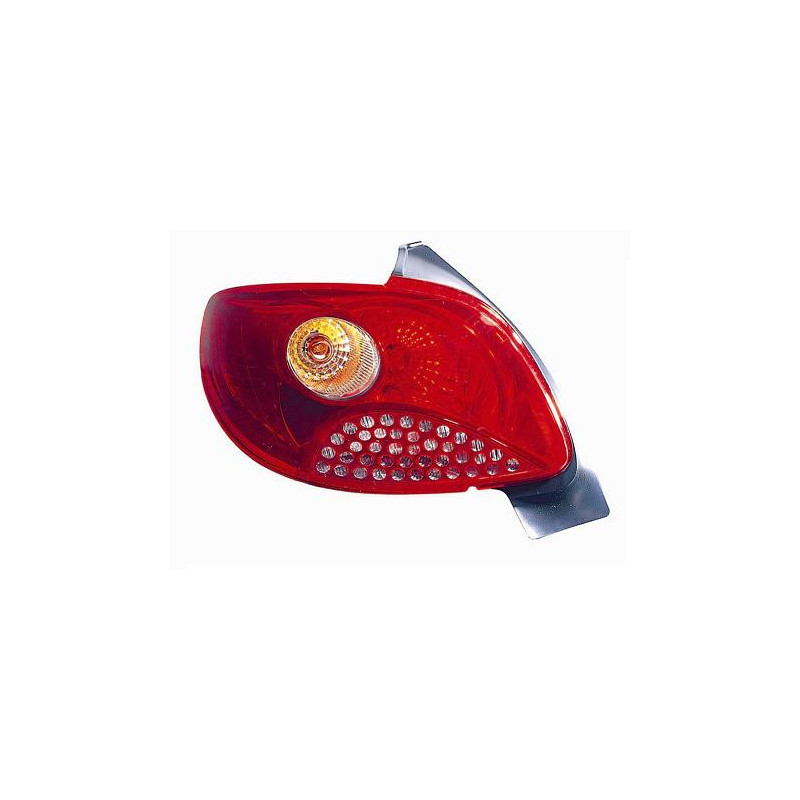FANALE POSTERIORE SINISTRO ROSSO SENZA PORTALAMPADA MODELLO VALEO PEUGEOT 206+ PLUS 2L2M 20092013