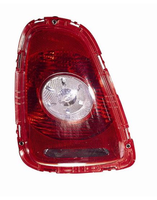 FANALE POSTERIORE SINISTRO BIANCOROSSO CON PORTALAMPADA MINI CABRIO R57 20082010, MINI CLUBMAN R55 20062010, MINI COOPERONE R56