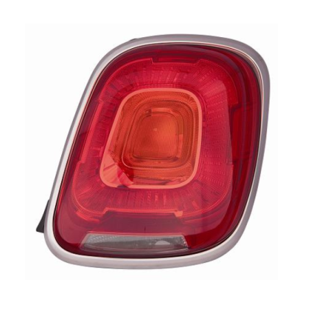 FANALE POSTERIORE DESTRO P21W SENZA PORTALAMPADA CORNICE CROMATA FIAT 500 X 334 20152019