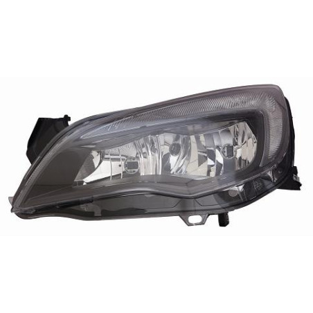 PROIETTORE SINISTRO 5 PORTE 2H7 CON PARABOLA NERA RIGATA CON MOTORE OPEL ASTRA J 3DGTC P10 2011, OPEL ASTRA J 4D P10 2013, OPEL