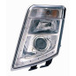 PROIETTORE SINISTRO LED REGOLAZIONE MANUALE CON PARABOLA CROMATA VOLVO TRUCK FH16 20082013