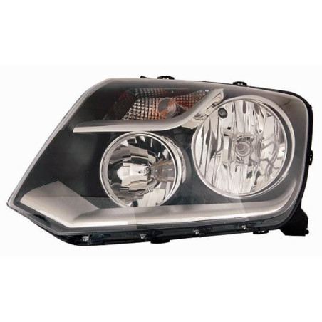 PROIETTORE SINISTRO H7,H1 CON PARABOLA NERA VOLKSWAGEN AMAROK PU S6S7 20102016