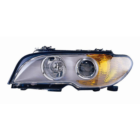 PROIETTORE SINISTRO 2H7 CON PARABOLA CROMATA CON FANALE ARANCIO CON PREDISPOSIZIONE REGOLAZIONE ELETTRICA BMW SERIES 3 COUPECAB