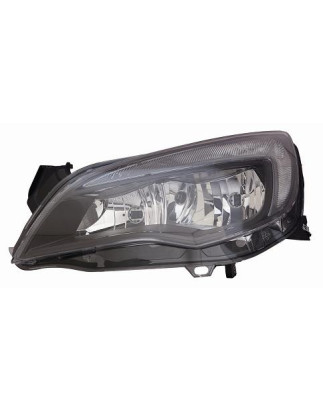PROIETTORE DESTRO 5 PORTE 2H7 CON PARABOLA NERA RIGATA CON MOTORE OPEL ASTRA J 3DGTC P10 2011, OPEL ASTRA J 4D P10 2013, OPEL A