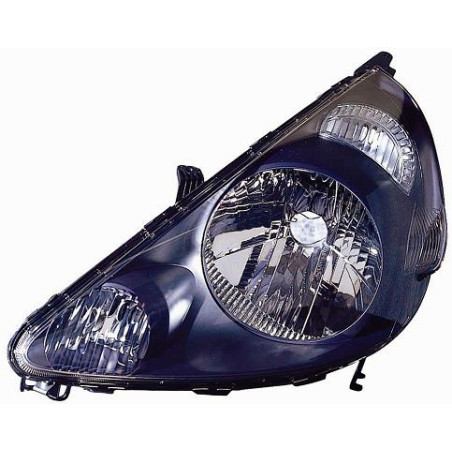 PROIETTORE SINISTRO H4 MODELLO STANLEY CON PARABOLA NERA CON PREDISPOSIZIONE REGOLAZIONE ELETTRICA HONDA JAZZ GDGE3GE2 20012008