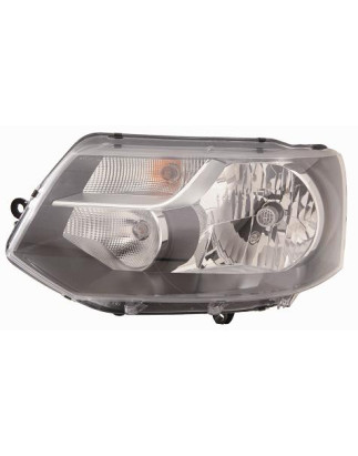 PROIETTORE DESTRO H4 CON PARABOLA CON PREDISPOSIZIONE REGOLAZIONE ELETTRICA VOLKSWAGEN TRANSPORTER T5 7HA7HH7EA7EH 20102015