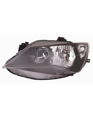 PROIETTORE DESTRO H7,H7 MODELLO SPORT CON PARABOLA DOPPIA NERA CON PREDISPOSIZIONE REGOLAZIONE ELETTRICA SEAT IBIZA 6J56P1 2012