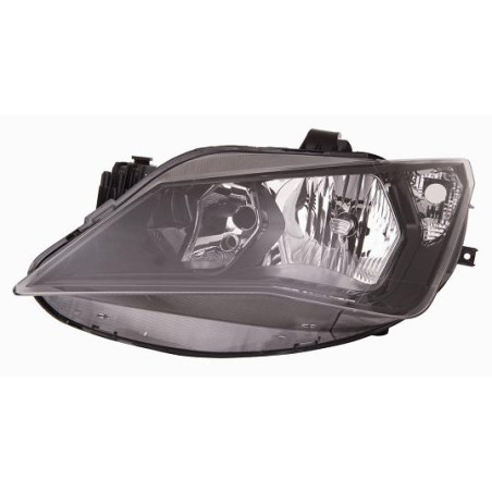 PROIETTORE DESTRO H7,H7 MODELLO SPORT CON PARABOLA DOPPIA NERA CON PREDISPOSIZIONE REGOLAZIONE ELETTRICA SEAT IBIZA 6J56P1 2012
