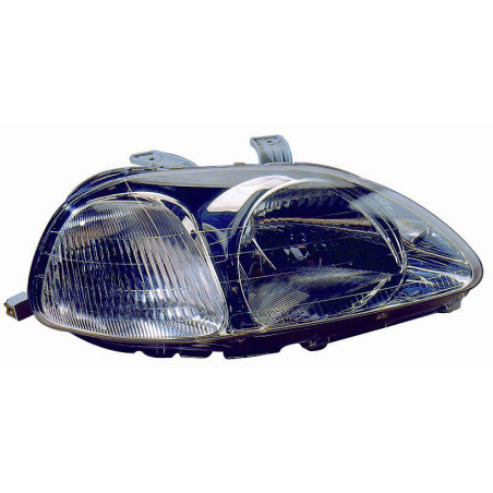 PROIETTORE DESTRO 3 PORTE H4 CON PREDISPOSIZIONE REGOLAZIONE ELETTRICA HONDA CIVIC HB EJEM1MAEK 19961999, HONDA CIVIC LB MAMB 1