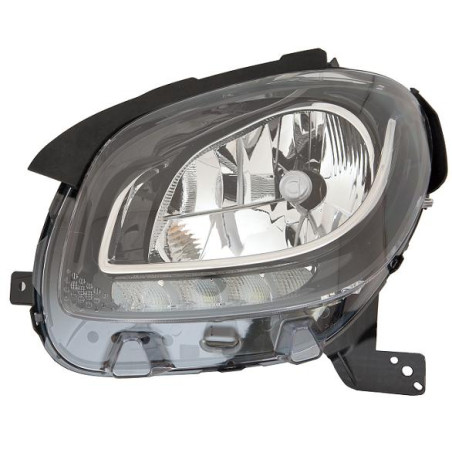 PROIETTORE SINISTRO LED 5 PIN CON LUCE DIURNA LED CON PREDISPOSIZIONE REGOLAZIONE ELETTRICA SMART FORTWO 453 2014