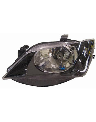 PROIETTORE DESTRO 1 PORTE H4 CON PARABOLA NERA CON PREDISPOSIZIONE REGOLAZIONE ELETTRICA SEAT IBIZA 6J56P1 20122015, SEAT IBIZA