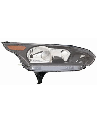PROIETTORE DESTRO H7,H15 CON PARABOLA NERA CON MOTORE CON INDICATORE DI DIREZIONE ARANCIONE FORD TRANSITTOURNEO CONNECT C4A 201