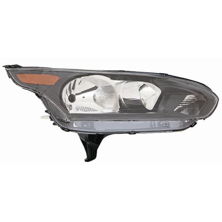 PROIETTORE DESTRO H7,H15 CON PARABOLA NERA CON MOTORE CON INDICATORE DI DIREZIONE ARANCIONE FORD TRANSITTOURNEO CONNECT C4A 201