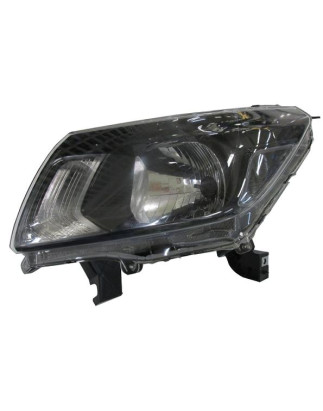 PROIETTORE DESTRO H4 CON PARABOLA NERA CON PREDISPOSIZIONE REGOLAZIONE ELETTRICA NISSAN PU NAVARA NP300 2WD-4WD D23 20152025