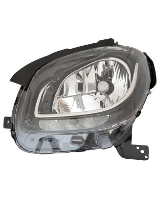 PROIETTORE DESTRO LED 5 PIN CON LUCE DIURNA LED CON PREDISPOSIZIONE REGOLAZIONE ELETTRICA SMART FORTWO 453 2014