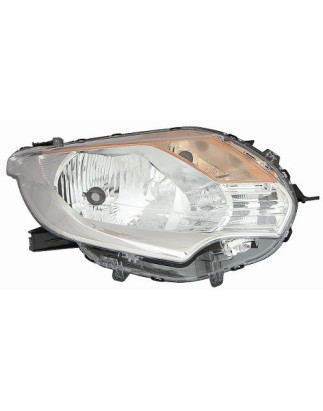 PROIETTORE DESTRO H4 CON PARABOLA CROMATA CON PREDISPOSIZIONE REGOLAZIONE ELETTRICA FIAT FULLBACK 502503 2016, MITSUBISHI PU L2