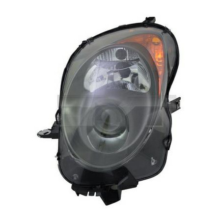 PROIETTORE DESTRO BLU SCURO H7H7 REGOLAZIONE ELETTRICA CON PARABOLA BLU CON MOTORE ALFA ROMEO MITO 955 20082018