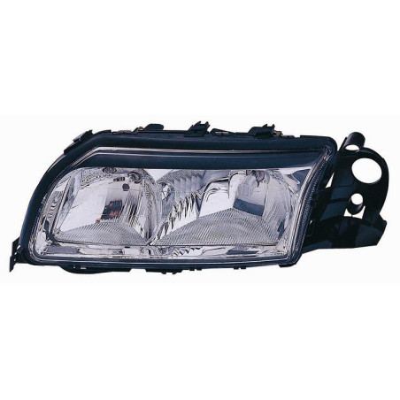 PROIETTORE DESTRO H7,H7 REGOLAZIONE ELETTRICA CON CORNICE INTERNA CROMATA VOLVO S80 184 19992006