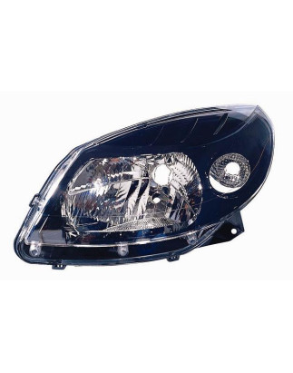 PROIETTORE SINISTRO H4 CON PARABOLA NERA CON PREDISPOSIZIONE REGOLAZIONE ELETTRICA DACIA SANDERO I BS 20082012