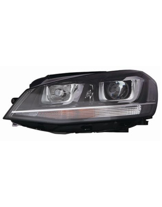 PROIETTORE SINISTRO XENON CON PARABOLA NERA CON MOTORE VOLKSWAGEN GOLF VII 5G1 20132016, VOLKSWAGEN GOLF VII VARIANTALLTRACK BA